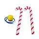 thumbnail image 1 of Juego De 2 Bastones De Caramelo Inflables Navideños, Versátiles Para Fiestas, Jardín, Patio, Rojo Y Blanco., 1 of 9