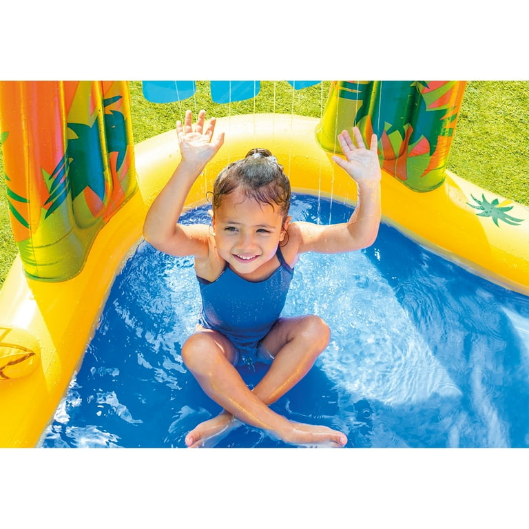 INTEX Piscine gonflable Enfant / Aire De Jeux aquatique Dinosaure