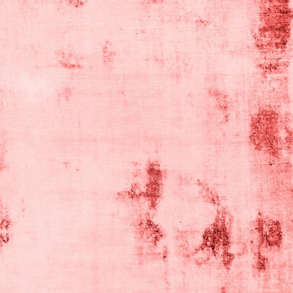 Ahgly Company Machine Washable Indoor Square Abstract Red Modern Area Rugs, 7' Square