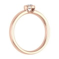 thumbnail image 2 of 1/4 Carat Bezel Set Diamond Solitaire Engagement Ring Band in 10K Rose Gold (Ring Size 8), 2 of 4