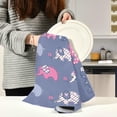 thumbnail image 6 of Coolnut Cute Elephant Kitchen Dish Towel Set of 1, Soft Absorbent Drying Dishcloths Dish Towels with Hanging Loop for Kitchen Bathroom Bar Home Decor, 28 x 18 Inch Washcloth Gift, 6 of 7