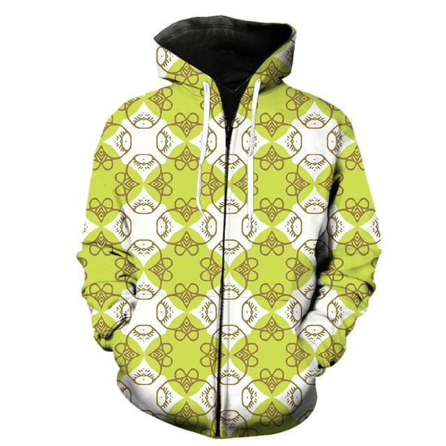 Sudadera con capucha y cremallera para hombre, estilo étnico exótico retro, divertida, de manga larga, con estampado 3D, estilo Harajuku, informal, de gran tamaño