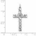thumbnail image 2 of 925 Sterling Silver Cross Necklace Pendant Charm Religious Latin, 2 of 6