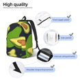 thumbnail image 5 of Balery Fresh Avocado Vintage Canvas Backpack for Men and Women - Large Capacity, Durable Travel Laptop Bag for School, Work, Hiking, and Outdoor Activities, 5 of 7