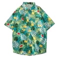 thumbnail image 1 of Camisa casual para hombre, camisas de playa tropicales, camisa de playa estampada, top regular de verano, 1 of 6