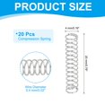 thumbnail image 2 of Uxcell Compression Spring Mechanical Extension Small Springs Pen Springs Assortment Kit for Shop and Home Repairs 4x0.4x20 mm, 2 of 7