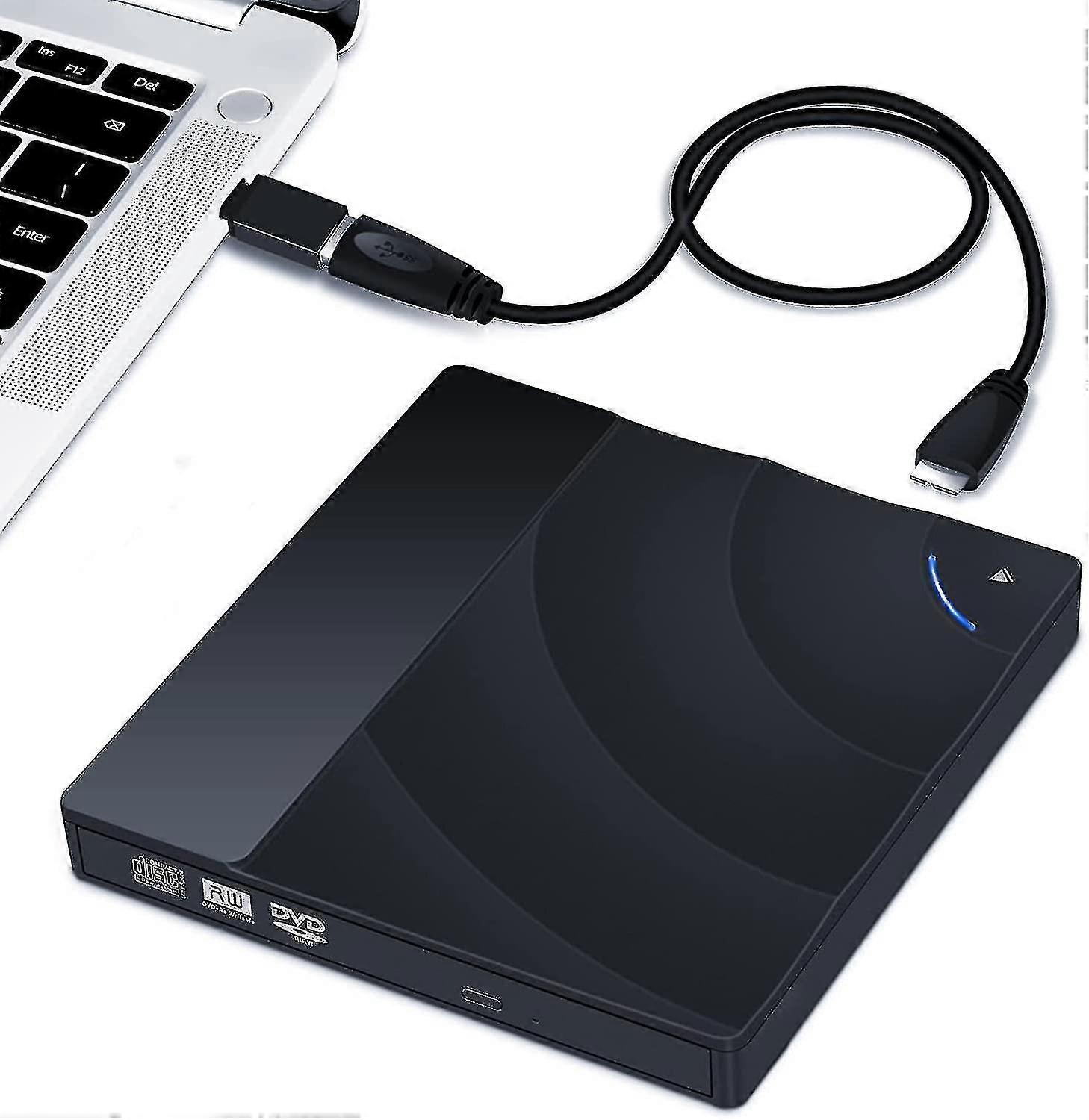 Dvd Ios External Dvd Player, Plug And Play, Portable Dvd/cd With Usb 3.0 Amp ...