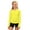 Yellow, variant on QHFBli Girls Athletic Long Sleeve Shirts with Thumb Holes, Solid Basic Soft Tees Tops, Outdoor Sports Casual Cotton Blouses for 3-14Y Big Kids Navy 13-14 Years