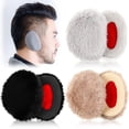 thumbnail image 1 of 3 Pairs Bandless Ear Muffs Fleece Windproof Earmuffs, Soft Warm,  Design, Suitable For Outdoor Activities, 1 of 8