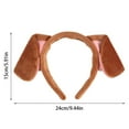 thumbnail image 3 of Hair Clips Fashion Curl Clips No Crease Hair Bun Clips Blow Out Clips Light Clip Brown Dog Plush Ears Headband Dog Ears Bow Hair Hoop Furry Bunny Ear Headwear For Girls Women Party, 3 of 8