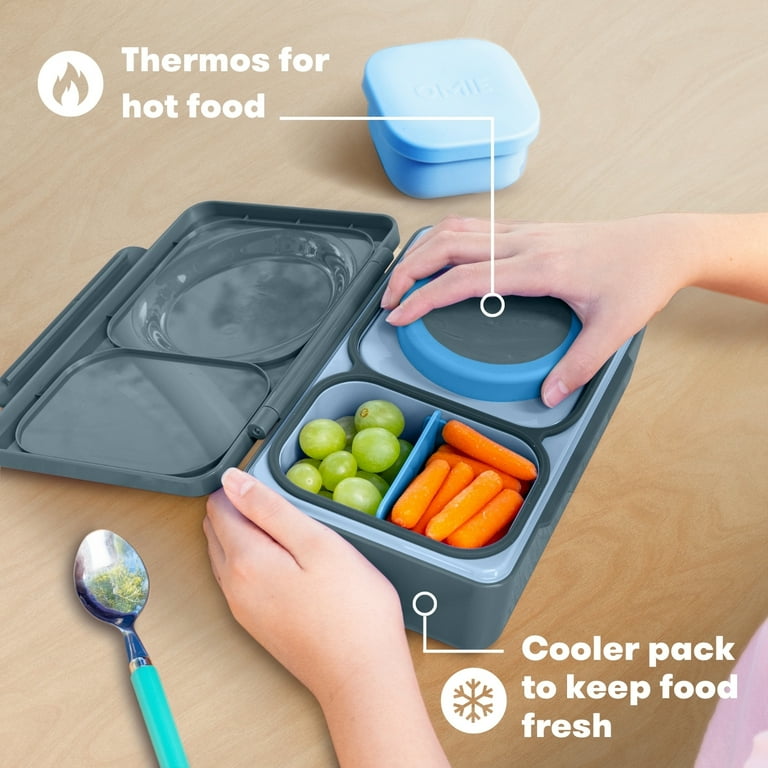 Blockhütte roestvrij isolatie thermisch lunchbox I 530ml - 730ml I Met borstel & spork I Thermische bento box voor volwassenen & kinderen I Thermos beker baby food & cereal