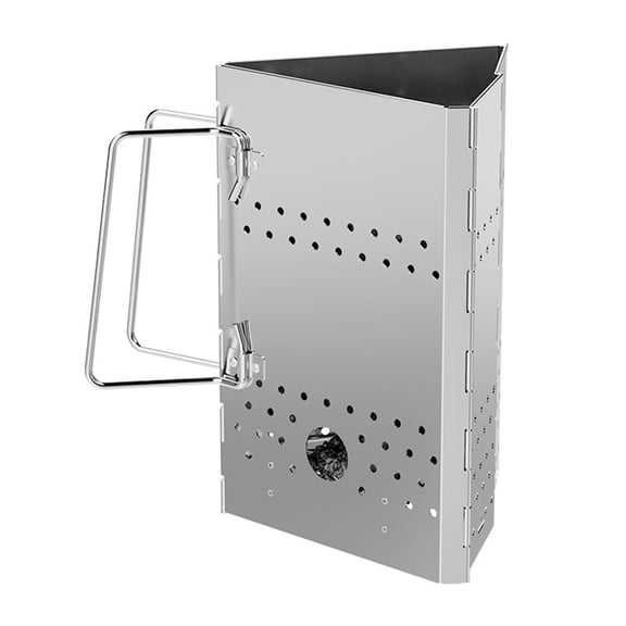 Portable Stainless Steel Charcoal Chimney Starter: Quick & Easy BBQ Solution!