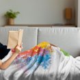 thumbnail image 3 of Rainbow Soft Flannel Fleece Blanket, Multicolored Abstract Tree Seasons of the Year Inspirations Blooming Nature Imagery, Cozy Plush for Indoor and Outdoor Use, 50" x 60", Multicolor, by Ambesonne, 3 of 5