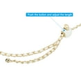 thumbnail image 5 of Uxcell 55 Inch Purse Chain Strap, Adjustable Handbag Chains Shoulder CrossBody Replacement for Bags, White/Light Gold, 5 of 6