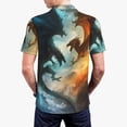 thumbnail image 6 of Salouo Red And Blue Flame Wave Dragon for Men's Short Sleeve Polo Shirts,Polo Shirts for Men Performance Short Sleeve Golf Shirt Athletic Casual Collared T-Shirt-4X-Large, 6 of 8