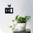 thumbnail image 2 of 1 GFI and 2 Switch Cover with Rooster Accent, Black, 2 of 2