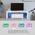 thumbnail image 6 of White TV Stand for 60 Inch TV Entertainment Center Stand LED TV Stand with Drawer and Storage for TV Console Cabinet Media Cable Box Gaming 60 inch TV Stands for Bedroom Living 51*14*18 inch, 6 of 9
