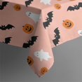 thumbnail image 5 of Horror Pumpkin Ghost Square Table Cloth Waterproof Spillproof Happy Halloween Tablecolths Table Cloths for Halloween Party Decorations Favors (60x60 Inch), 5 of 6