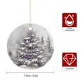 thumbnail image 2 of Ceramic Christmas Ornament Purple Christmas Tree Xmas Tree Ornaments Christmas Decorations Ornament Christmas Tree New Year Party Decorations Supplies, 2 of 8