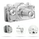 thumbnail image 4 of EeaseMX Decoración de escritorio de cerámica con forma de cámara, artesanías, adorno para el hogar, artesanías decorativas, plata, 4 of 7