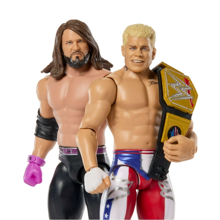 WWE Main Event Showdown Cody Rhodes vs AJ Styles Action Figures