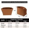 thumbnail image 2 of Purse Organizer Insert for Le Pliage Small Handbags Insert Organizer (Brown, Small), 2 of 7
