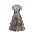 thumbnail image 1 of Vestido Bellabarnetten Lisiya de manga corta a media pierna jacquard, 1 of 7