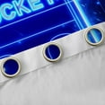 thumbnail image 4 of Manfei Hockey Game Black Out Curtains,Ball Sport Curtains Pack of 2 (42x63 Each),Blue Black Bedroom Curtains For Girls Kids,Super Cozy Room Decor, 4 of 6