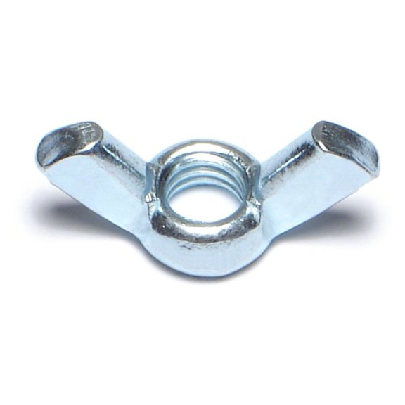 5/16"-18 x 1-1/4" Zinc Plated Steel Coarse Thread Cold Forged Wing Nuts WNS-166