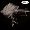 thumbnail image 4 of 50Pcs Clear Signage Card Holder Poster Holder Plastic Mini Label Holder Acrylic Card Display Stand 2x4cm,50 * desk card,Transparent, 4 of 7