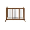 thumbnail image 2 of Richell Freestanding Dog Gate, Brown, Large, 71.30"L x 17.70"W x 20.10"H, 2 of 4