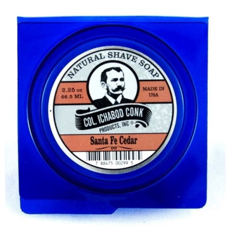 Colonel Conk's Natural Shave Soap, Santa Fe Cedar 2.25 oz. by Col. Ichabod Conk Products