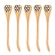 thumbnail image 1 of EeaseMX 5 cucharas de madera huecas para remover miel, estilo japonés, con diseño de panal, separadores de huevos y mezcladores (Burlywood), 1 of 7