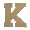 thumbnail image 1 of Wooden Letter Unfinished, Collegiate Font, Craft Cutout, 1 of 3