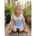 thumbnail image 6 of BemeyourBBs Toddler Baby Girl Summer Clothes Cute Infant Baby Girls Plaid Gingham 2 Piece Outfits Sleeveless Doll Collar Vest Tank Tops Skirt Set Toddler Girls Summer Outfit, 6 of 9