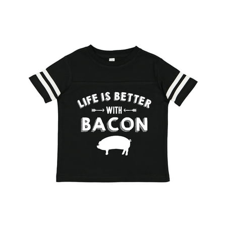

Inktastic Life s Better with Bacon Gift Toddler Boy or Toddler Girl T-Shirt