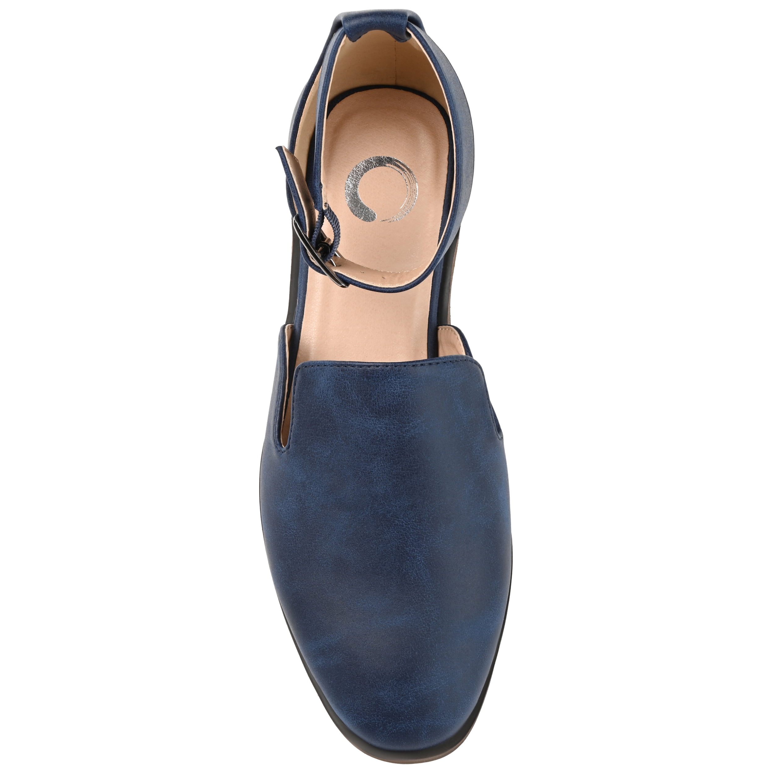 Journee Womens Loreta Buckle Square Toe Loafer Flats, Widths Available