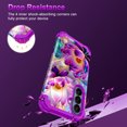 thumbnail image 4 of CASEFIV for Samsung Galaxy S26 Plus Case,Glow in The Dark,Shockproof Protection Hard PC Soft Flexible TPU Bumper Drop Protective Protective Phone Cover Case for Galaxy S26 Plus,Purple Flower, 4 of 7