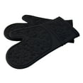 thumbnail image 4 of Le Chef  Ultra-flex Silicone Padded Kitchen Oven Mitts (Set of 2) Blue Diamond, 4 of 5