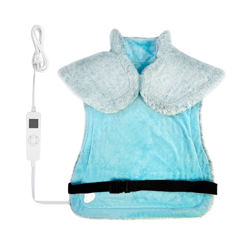 24"x36" Heating Pads for Neck and Shoulder, Back Heating Vest Fast Heating with 6 Heat Settings,Blue