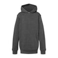 thumbnail image 4 of Youth Triblend Fleece Hooded Sweatshirt , Black Triblend , X-Large, 4 of 7