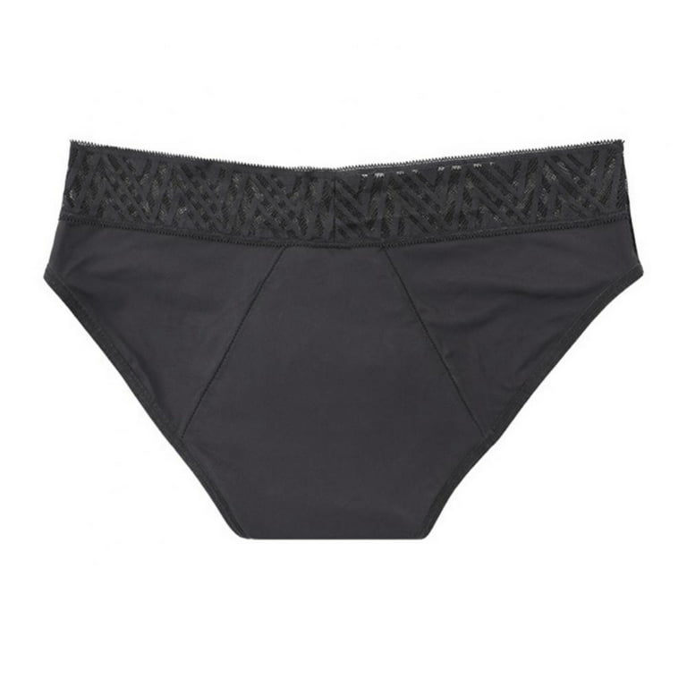Thinx Hiphugger Leakproof Period Panties Size L Black