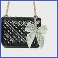 thumbnail image 2 of Vocoste 1 Pc Trendy Bow Scarf Letter G Handbag Charm Decorative Keychain Green, 2 of 5