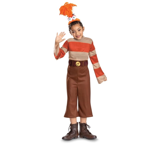 Disguise Girls' Disney Pixar's Inside Out 2 Anxiety Classic Costume - Size 7-8 - Orange