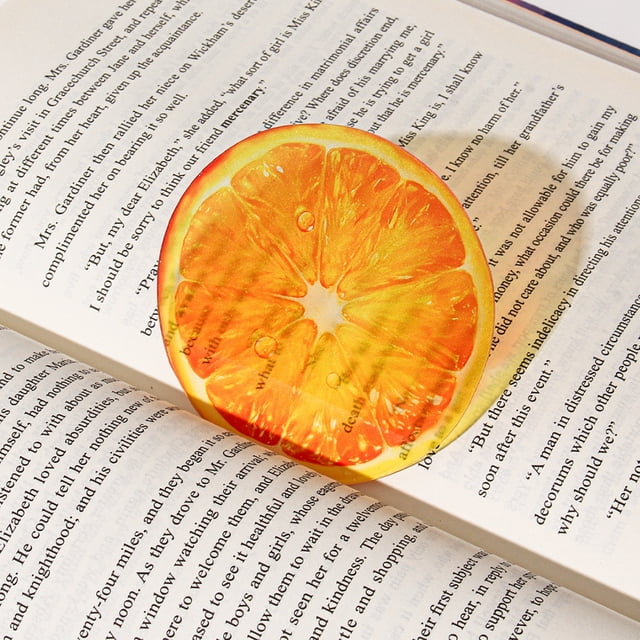 Grape Fruit Shaped Acrylic Bookmark Translucent Page Marker, Sturdy Anti-Scratch Book Accessory, Lightweight Portable DIY Craft Gift for Readers Students Teachers School Office Daily Reading