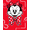 Red, Pattern 3, variant on ODIKA 4' x 6' Machine Washable Non-Slip Area Rug, Cartoon mouse High Traffic Rug, Red, 725841