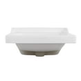 thumbnail image 5 of Fine Fixtures 20" x 18" Ceramic Vanity Sink Top with Raised Back – High Gloss Finish, 3-Hole Faucet Compatible, 5 of 9