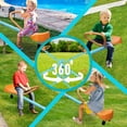 thumbnail image 6 of POWANLI Kids Seesaw Teeter Totter with 400lbs Capacity Spinning Kids Outdoor Playground Equipment, Swiveling 360 Degrees Rotating for Kids 3-10, 6 of 8