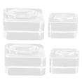 thumbnail image 1 of CTIRCHIU 4Pcs Compact Clear Crystal Display Pedestal for Sphere and Orb Decoration, 1 of 8