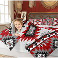 thumbnail image 5 of Manfei Boho Hippie Aztec Full Size Comforter Sets, Retro Geometric Abstract Bedding Comforter Set, Tribal Western Style Reversible Bedding Sets, Ultra Soft Home Decor, 3 Pieces, 5 of 8